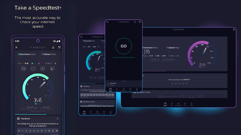 Ứng dụng Speedtest by Ookla trên điện thoại