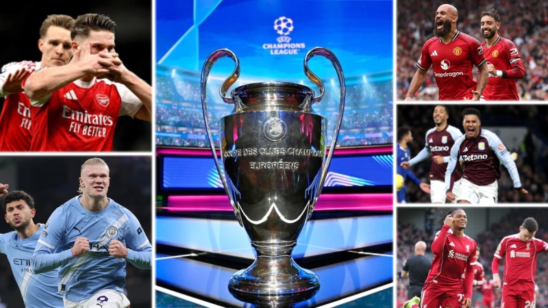 Giải Ngoại hạng Anh giành được 5 suất tham dự Champions League