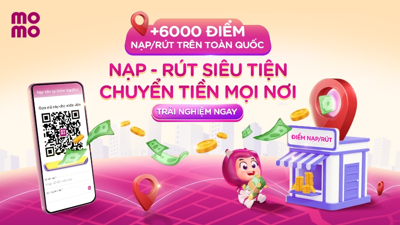 Các cách nạp tiền vào Momo