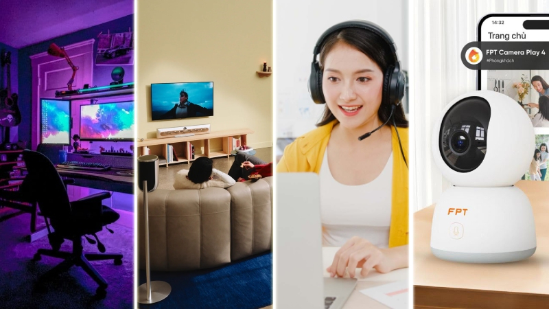 FPT mang đến hệ sinh thái số toàn diện, đáp ứng cả nhu cầu giải trí và an ninh cho gia đình hiện đại