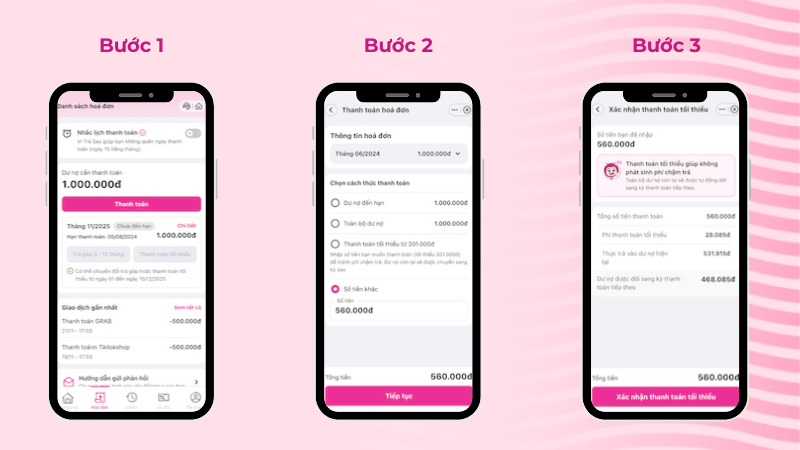 Cách thanh toán dư nợ của Ví trả sau MoMo cực đơn giản
