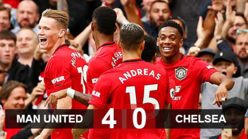 MU thắng áp đảo 4-0 trước Chelsea tại sân nhà Old Trafford năm 2020