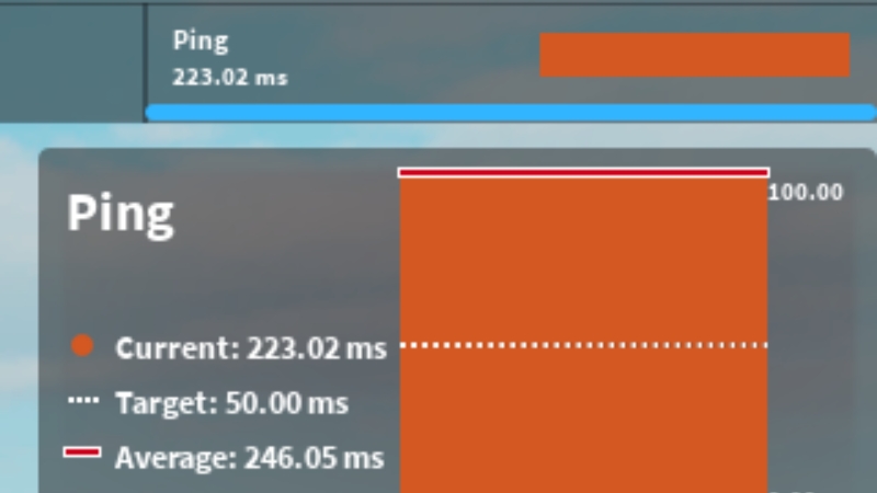 Chỉ số ping trong Roblox – nhấn Shift + F3 để xem ngay trong khi chơi
