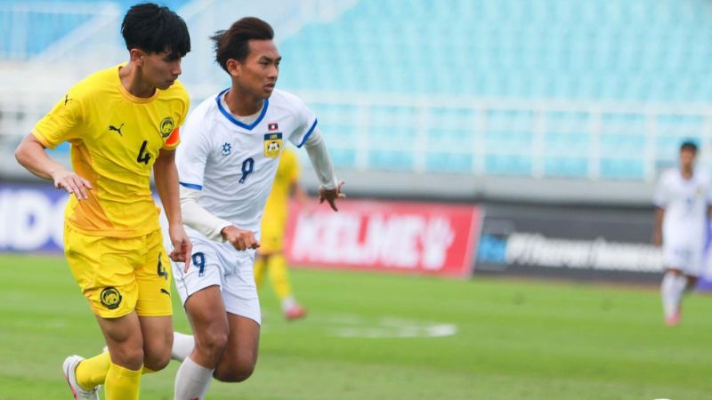 U17 Malaysia thắng áp đảo tỷ số 3-0 trước U17 Lào