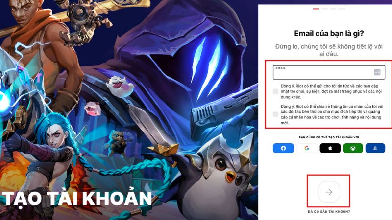 Nhập chính xác địa chỉ email của bạn