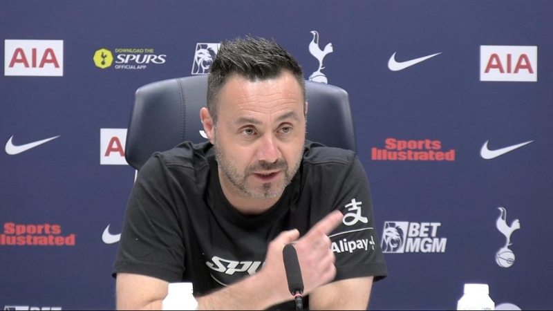 Roberto De Zerbi tiếp quản ghế nóng Tottenham với nhiệm vụ ngăn chặn thảm họa xuống hạng