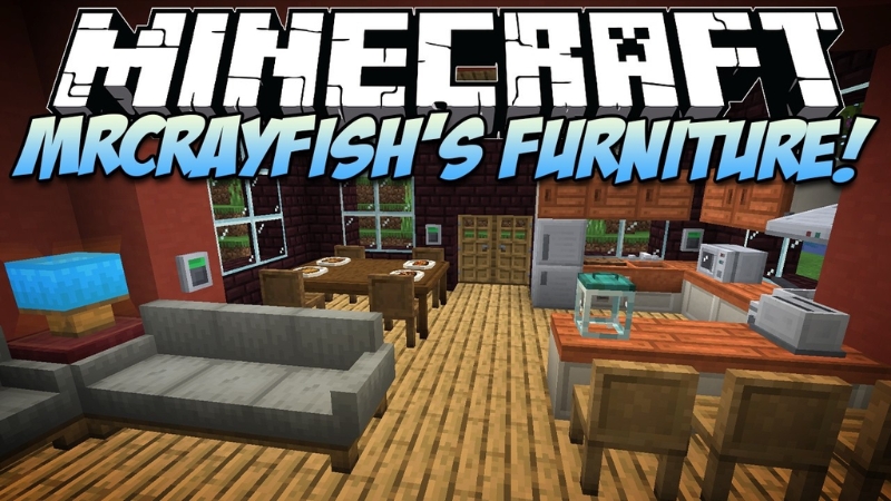 Căn phòng Minecraft được trang bị nội thất hiện đại với đầy đủ tiện nghi sinh hoạt