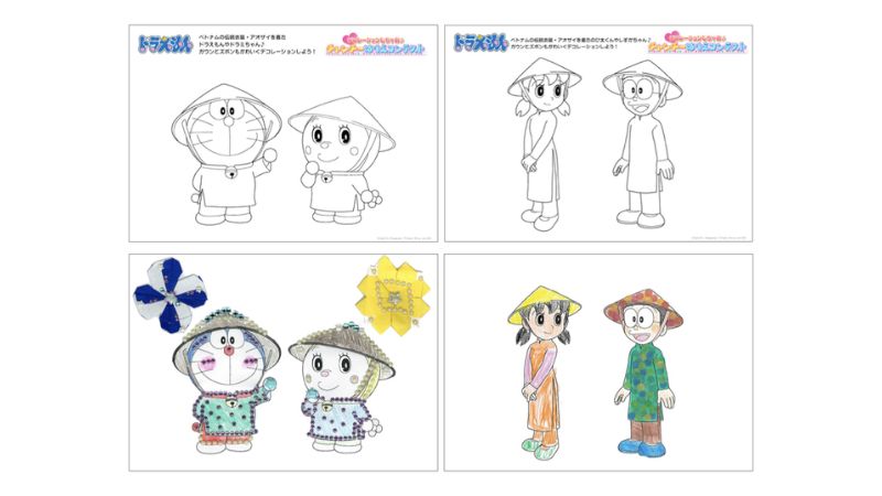 Ảnh phác thảo của tập đặc biệt Doraemon Việt Nam