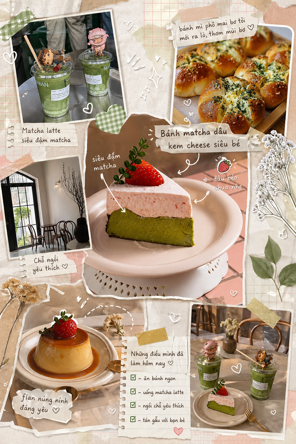 Hình ảnh khi áp dụng câu lệnh tạo ảnh chú thích vẽ tay cho đồ ăn bằng ChatGPT