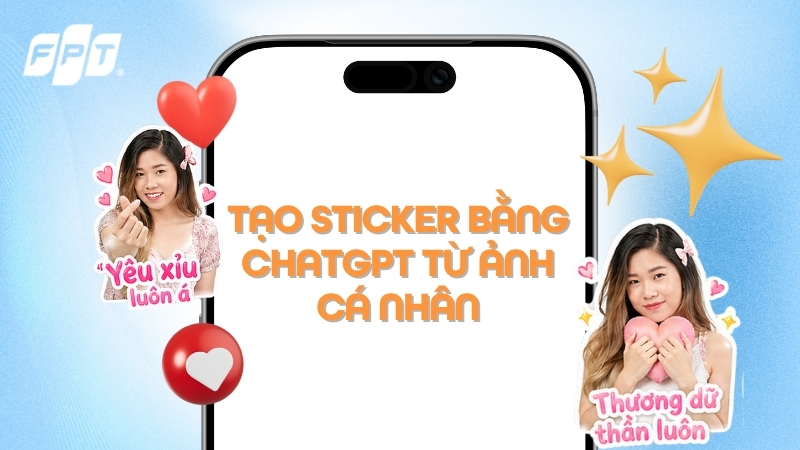 Đu trend tạo sticker bằng AI từ ảnh ch&acirc;n dung c&aacute; nh&acirc;n