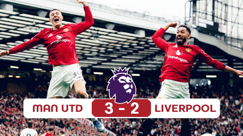 [HIGHLIGHT] Kết quả Man Utd 3-2 Liverpool: MU c&oacute; v&eacute; Champions League
