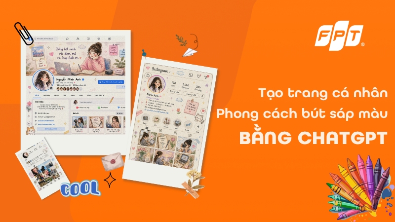 C&aacute;ch tạo trang c&aacute; nh&acirc;n phong c&aacute;ch b&uacute;t s&aacute;p m&agrave;u bằng ChatGPT