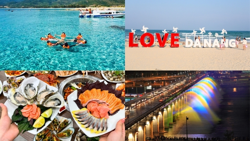 Ngày đầu tiên nên bắt đầu nhẹ nhàng với biển Mỹ Khê, ăn đặc sản và dạo sông Hàn về đêm