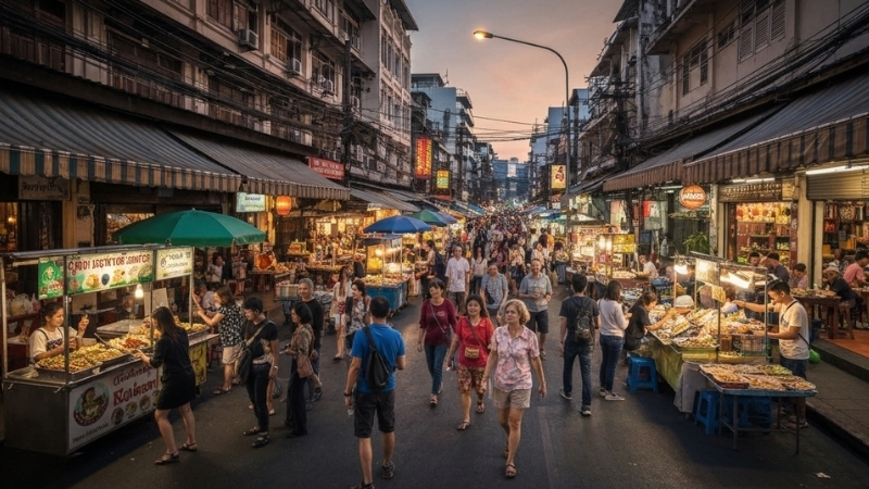 Thời tiết mùa hè ở Thái Lan có thể nắng nóng và xuất hiện mưa rào bất chợt