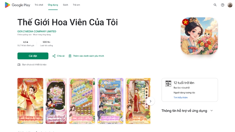 Người chơi nên chọn đúng ứng dụng chính thức trước khi tải về máy
