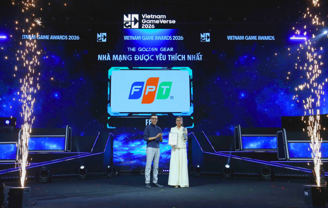 FPT được vinh danh &ldquo;Nh&agrave; mạng được y&ecirc;u th&iacute;ch nhất&rdquo; hai năm li&ecirc;n tiếp tại Vietnam Game Award 2026