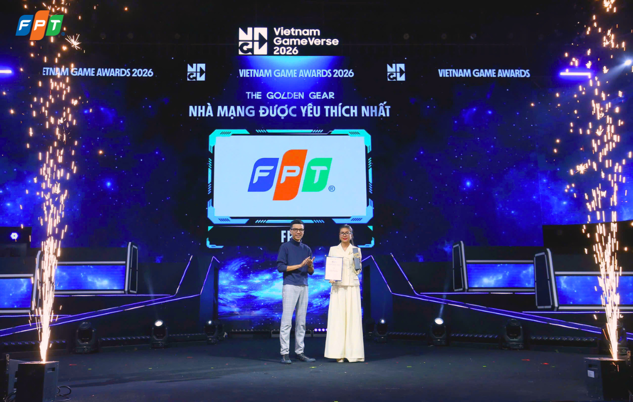 FPT được vinh danh &ldquo;Nh&agrave; mạng được y&ecirc;u th&iacute;ch nhất&rdquo; hai năm li&ecirc;n tiếp tại Vietnam Game Award 2026