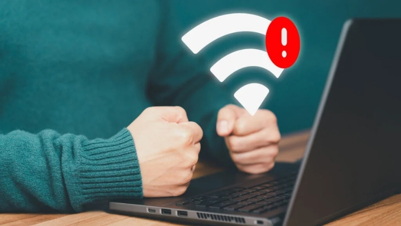Laptop thường xuyên bị mất kết nối là dấu hiệu Wifi ngắt kết nối liên tục