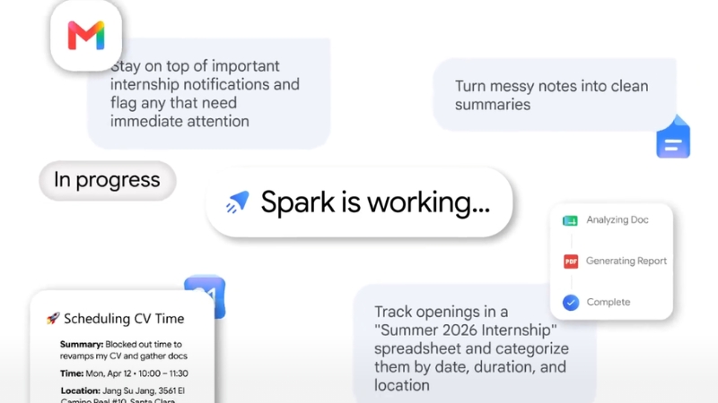Gemini Spark được Google giới thiệu như một AI agent cá nhân có thể nhận việc và xử lý trong nền