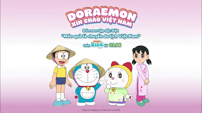 Tập phim đặc biệt Doraemon đến Việt Nam sẽ được chiếu vào 1/6/2026 trên Pop Kids