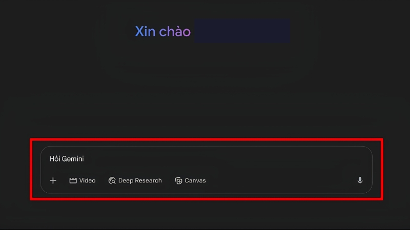 Đăng nhập Gemini bằng tài khoản Google AI đã đăng ký và chọn chế độ tạo Video