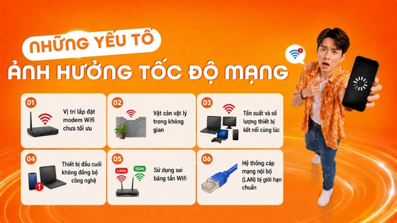 Những yếu tố ảnh hưởng đến tốc độ mạng