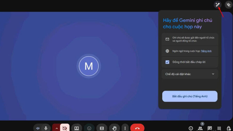 Cách dùng AI Gemini trên Google Meet để ghi chú cuộc họp