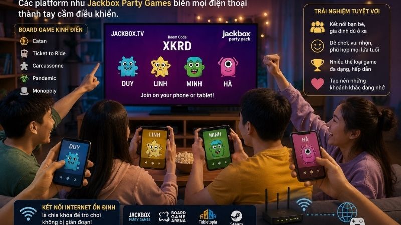 Game -night -là -hoạt -động -giải -trí -giúp -gắn -kết -các -thành -viên -và -tạo -nên -những -khoảnh -khắc -vui -vẻ