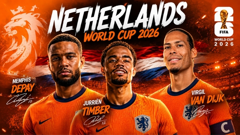 Đội tuyển H&agrave; Lan c&ocirc;ng bố danh s&aacute;ch dự World Cup 2026