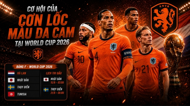 Cơ -hội -của -đội -tuyển -Hà -Lan -tại -World -Cup -2026