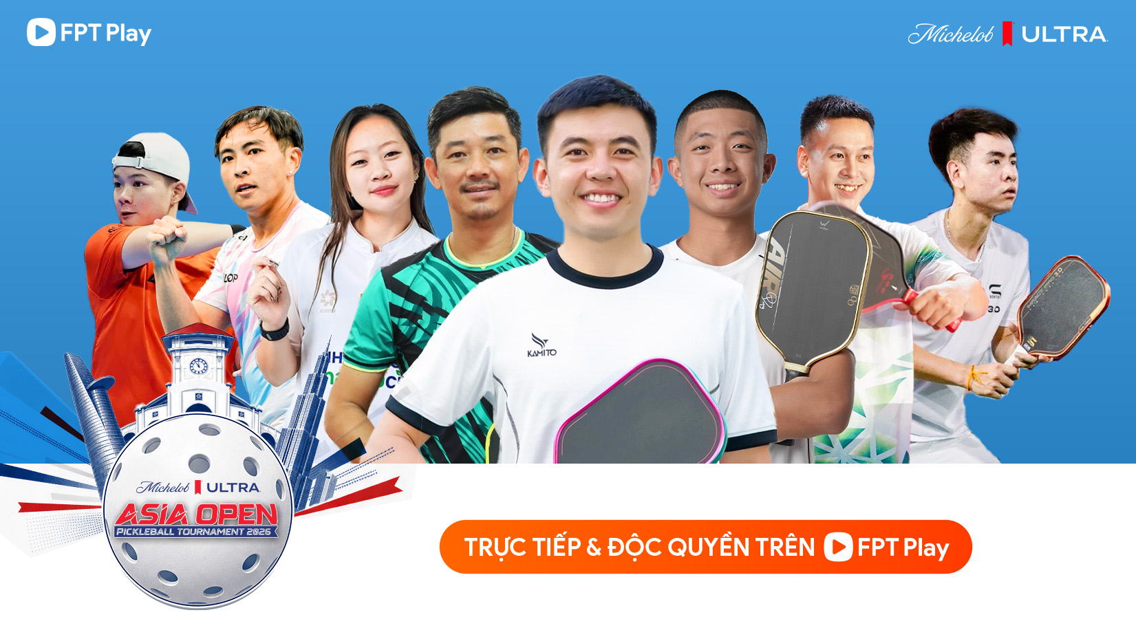 Giải Pickleball Michelob ULTRA - Ch&acirc;u &Aacute; Mở Rộng 2026 ch&iacute;nh thức khai mạc