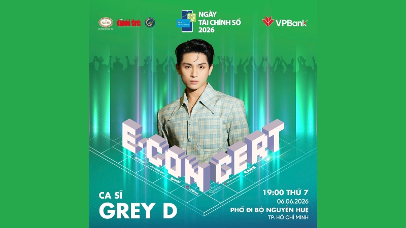 Hoàng tử nhạc số Grey D hứa hẹn mang đến những bản nhạc da diết tại E-Concert 2026