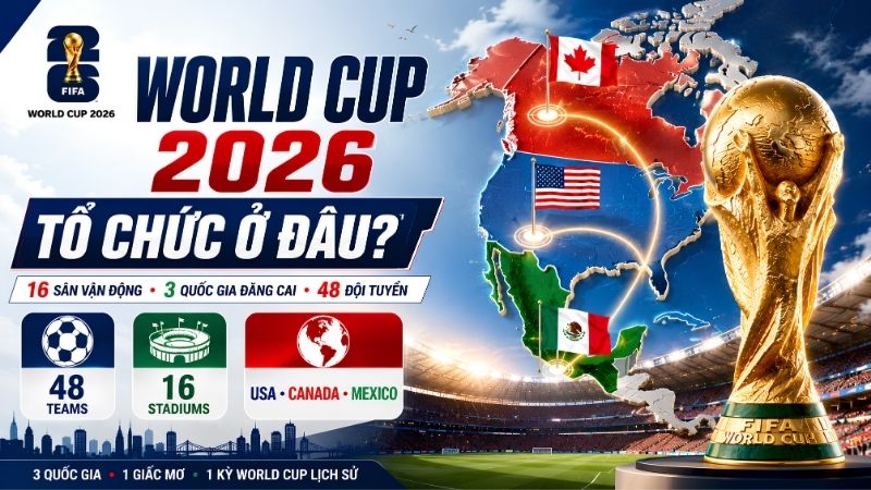 World Cup 2026 tổ chức ở đ&acirc;u? Danh s&aacute;ch quốc gia đăng cai