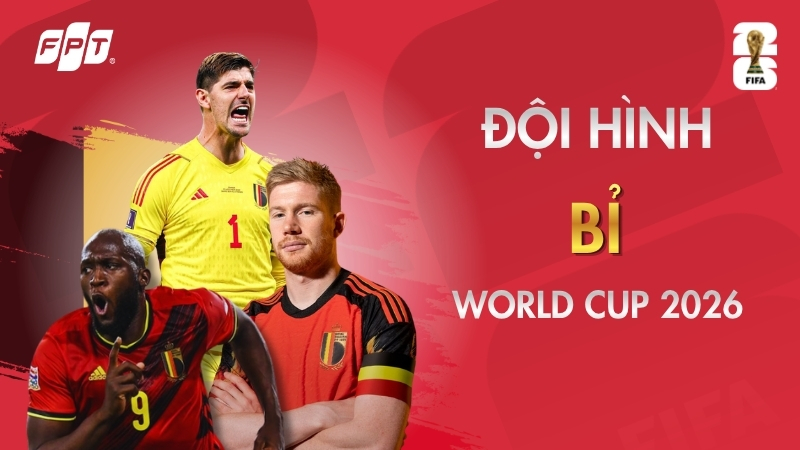 Đội h&igrave;nh Bỉ World Cup 2026: Danh s&aacute;ch 26 cầu thủ Bỉ mới nhất