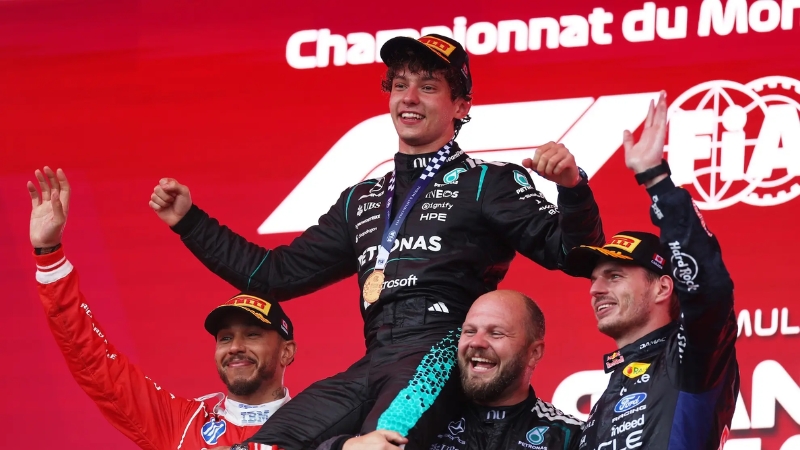 Tân binh Kimi Antonelli giành chiến thắng tại Canada Grand Prix