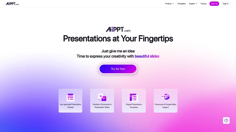 AIPPT – Trình tạo PowerPoint bằng AI, chuyên nghiệp và dễ tùy chỉnh