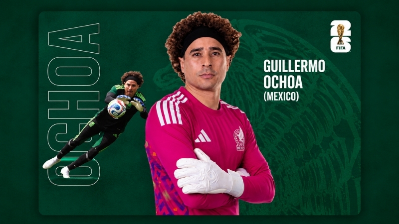 Thủ môn kỳ cựu của đội tuyển Mexico Guillermo Ochoa