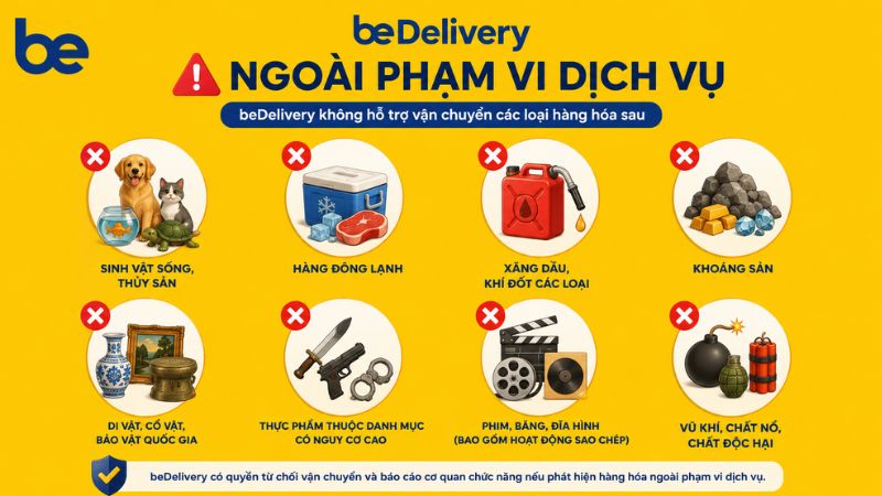 Nhóm hàng ngoài phạm vi dịch vụ
