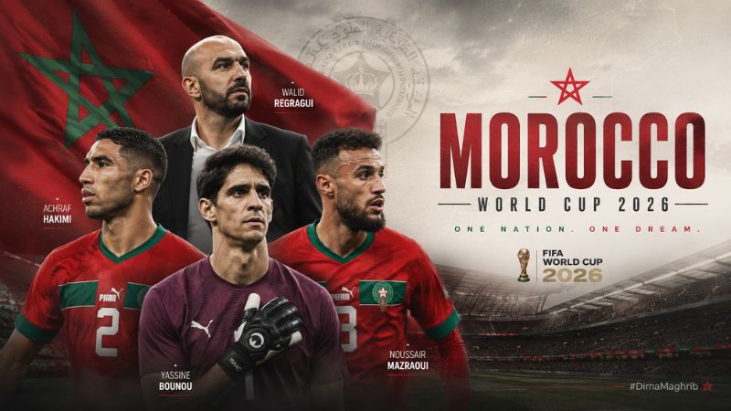 Đội tuyển Morocco World Cup 2026: Hakimi dẫn đầu Sư tử Atlas