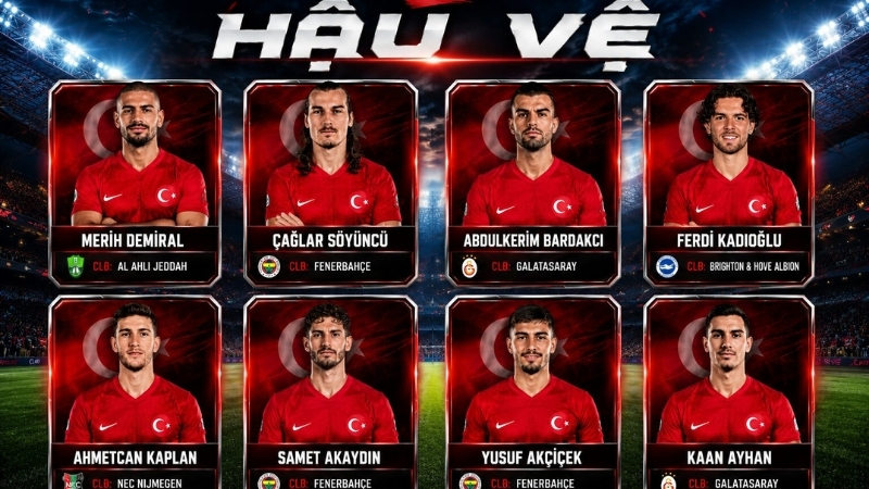 hậu vệ thổ nhĩ kỳ