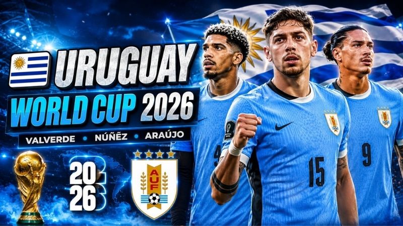 Đội tuyển Uruguay c&ocirc;ng bố danh s&aacute;ch dự World Cup 2026