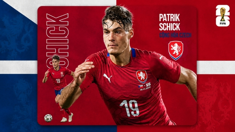 Patrik Schick chính thức tham dự đội tuyển Séc World Cup 2026