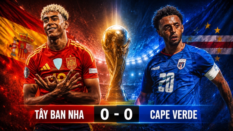 Kết quả T&acirc;y Ban Nha vs Cape Verde: La Roja bất lực trước t&acirc;n binh World Cup
