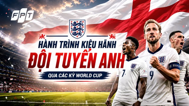 H&agrave;nh tr&igrave;nh lịch sử của đội tuyển Anh tại c&aacute;c kỳ World Cup