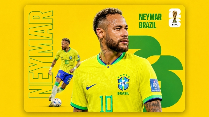 Neymar là một trong những cầu thủ ghi được nhiều bàn thắng cho đội tuyển Brazil tại các kỳ World Cup