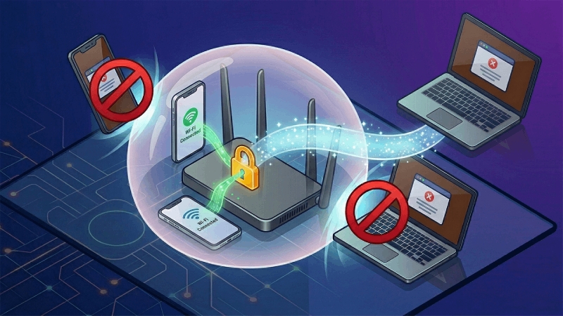 Nên đổi password khi phát hiện thiết bị lạ truy cập Wifi
