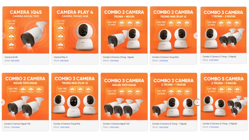Tra cứu thông tin và đăng ký lắp camera FPT trên website