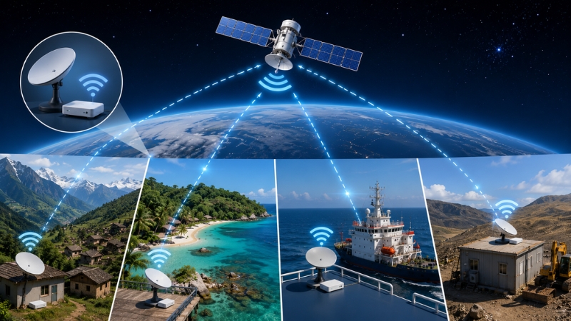 Dịch vụ kết nối Internet vệ tinh đang được triển khai rộng rãi trên thế giới