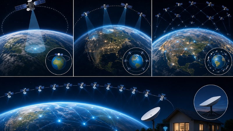 Các loại Internet vệ tinh phổ biến hiện nay