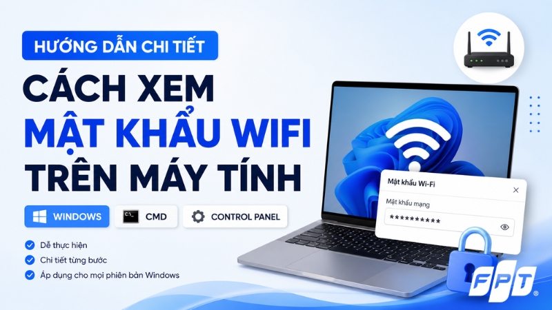 Hướng dẫn chi tiết c&aacute;ch xem mật khẩu Wifi tr&ecirc;n m&aacute;y t&iacute;nh